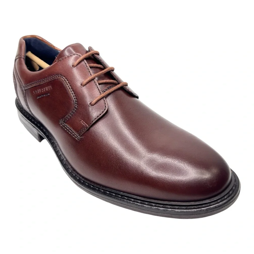 Josef Seibel Men’s Earl Cognac Arezzo Leather Oxford Lace Up Dress Shoe